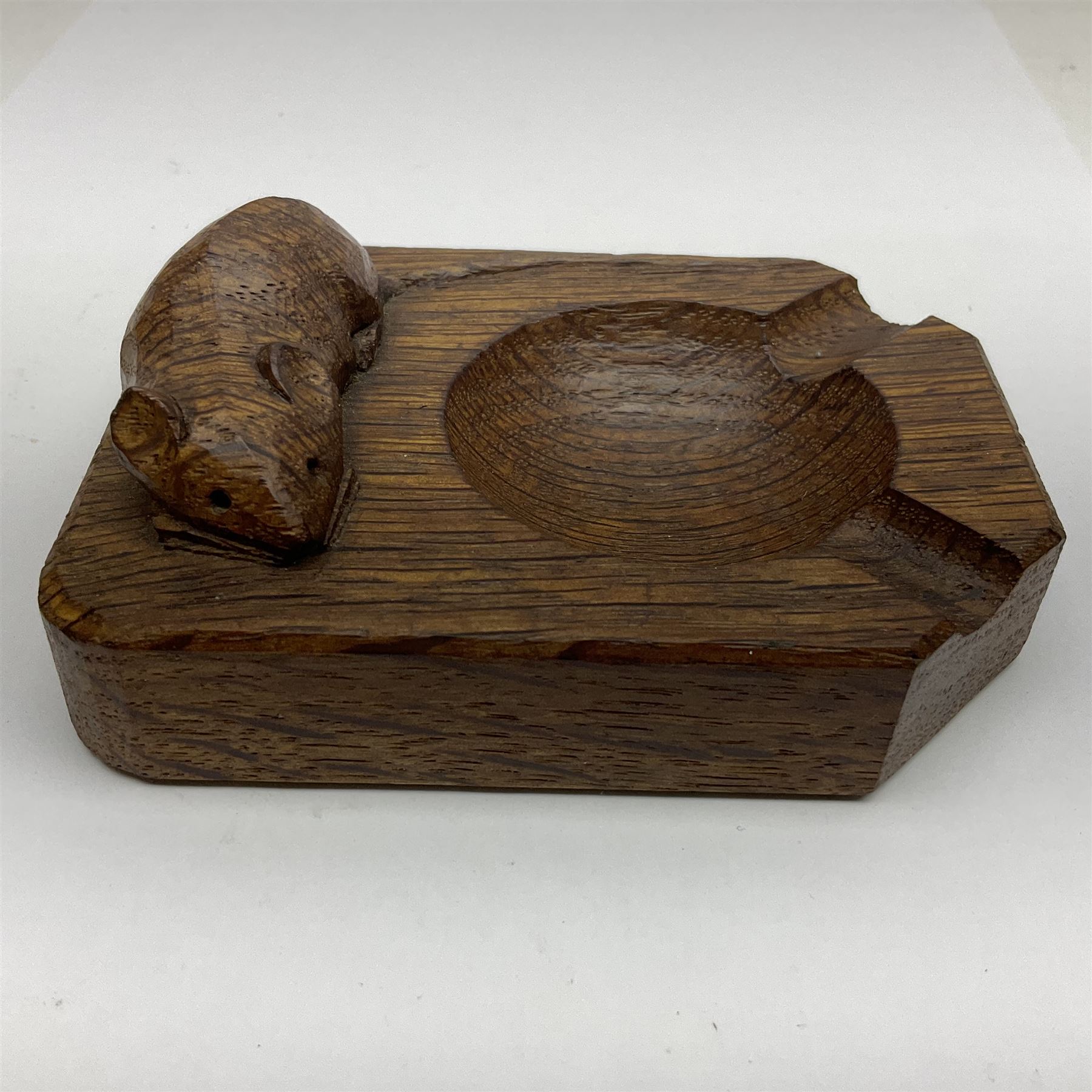 Mouseman - oak ashtray - Image 8 of 9