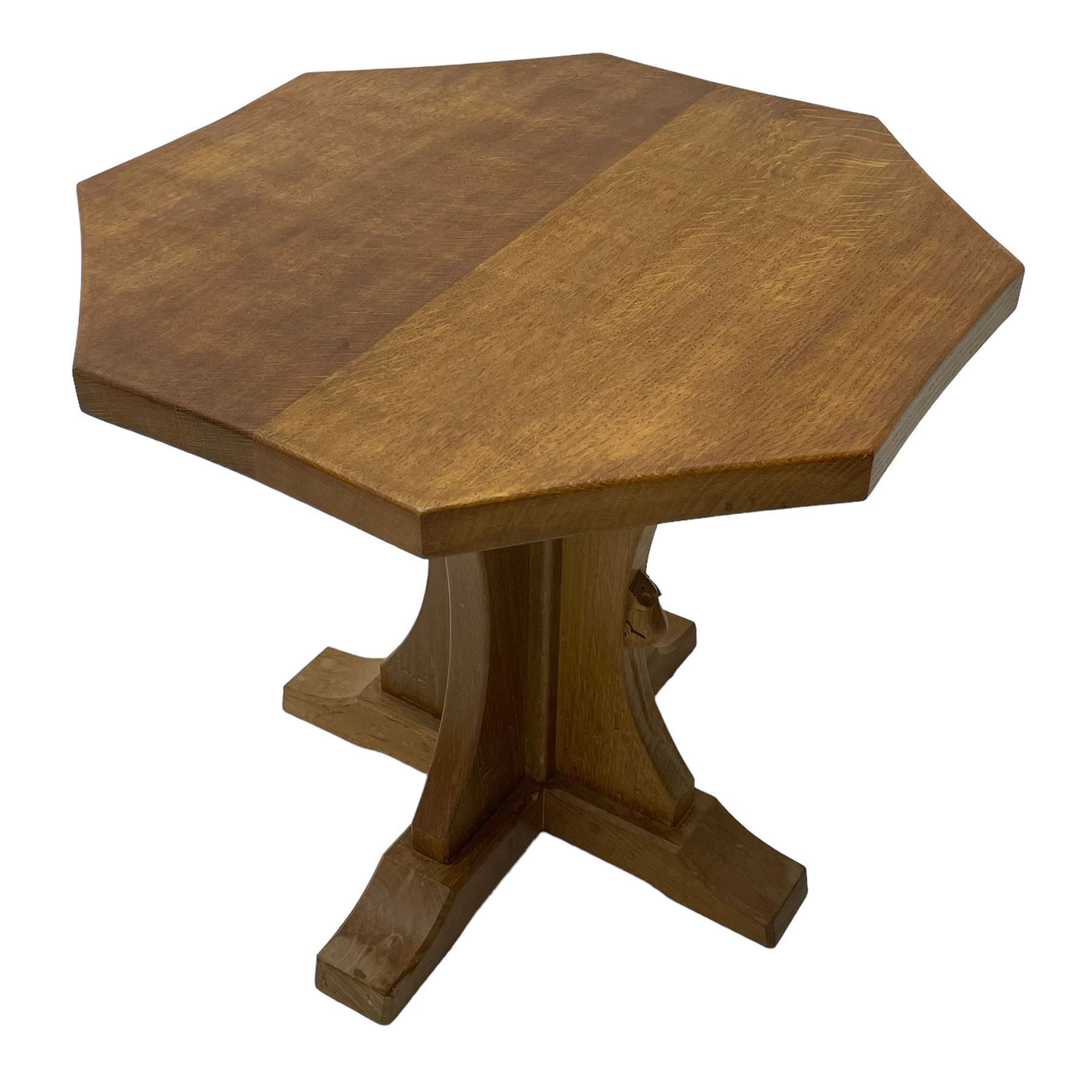 Mouseman - oak occasional table - Image 5 of 7