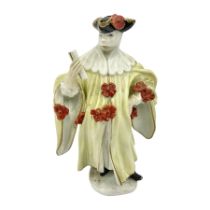 18th century Meissen figure of a Avvocato or the Lawyer from the Commedia Dell'arte series