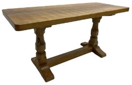 Mouseman - oak coffee table