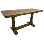 Mouseman - oak coffee table