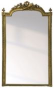 Large 19th century giltwood and gesso pier mirror