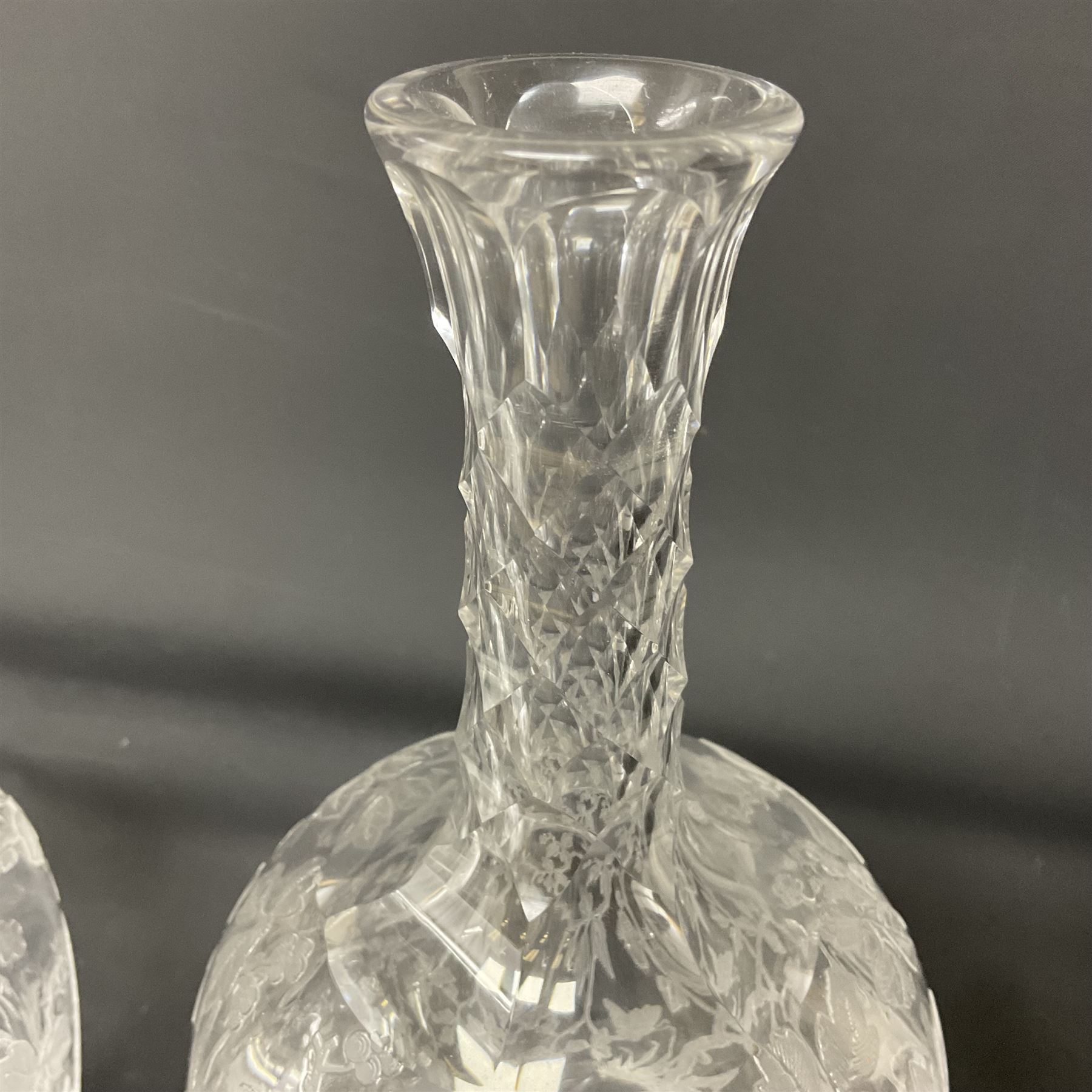 Pair of early 20th century cut glass decanters - Image 13 of 20