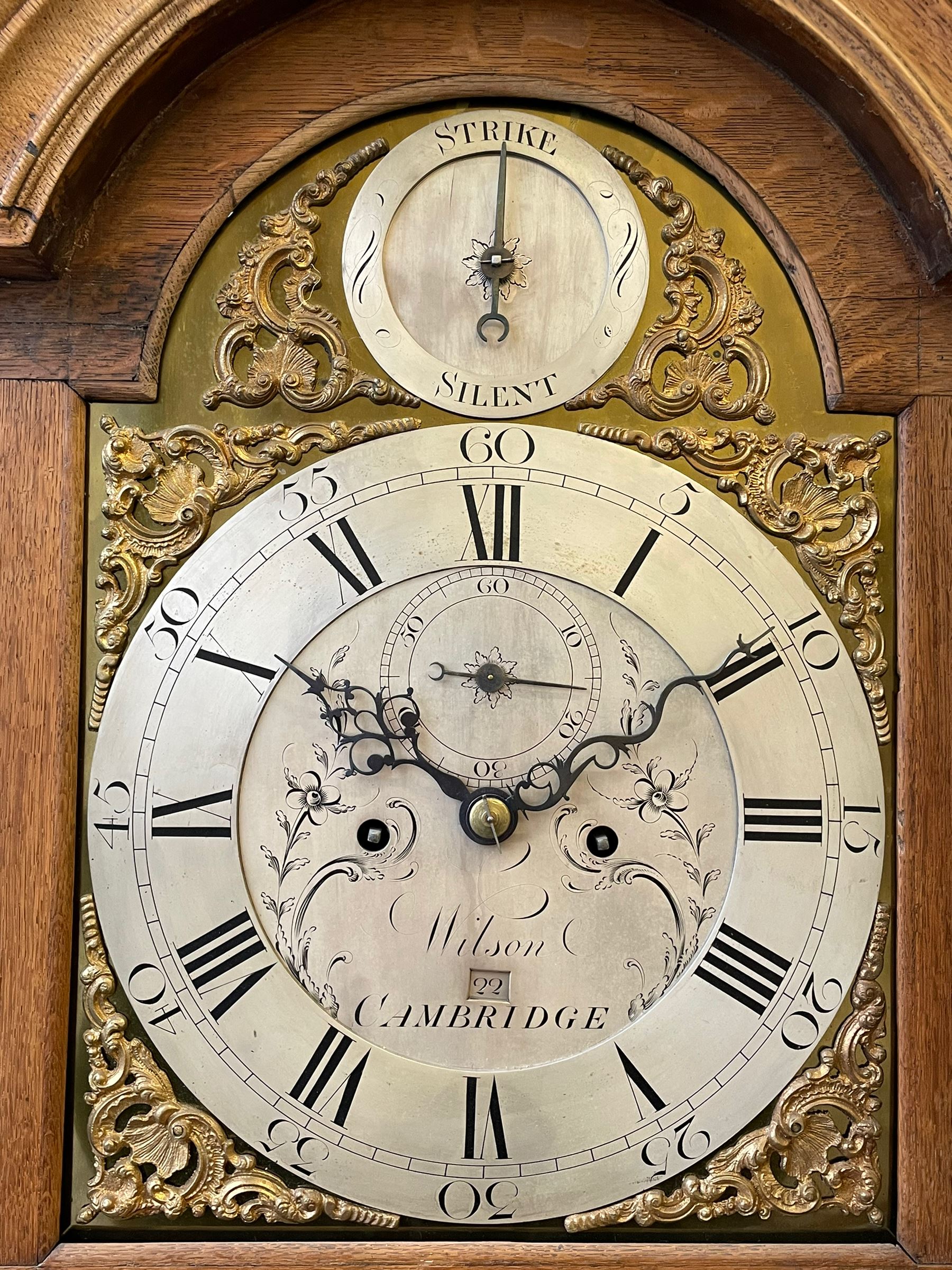 William Wilson of Cambridge - George III oak cased 8-day longcase clock - Image 5 of 15