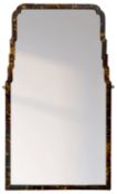 Early 20th century wall hanging tortoise shell framed mirror