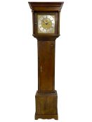 Jeremiah Henderson of Scarborough - 8-day longcase clock in an Elm case c1765