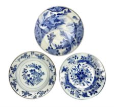Japanese Meiji period Arita blue and white plate
