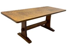 Yorkshire Oak 'Kingpost' - oak dining table