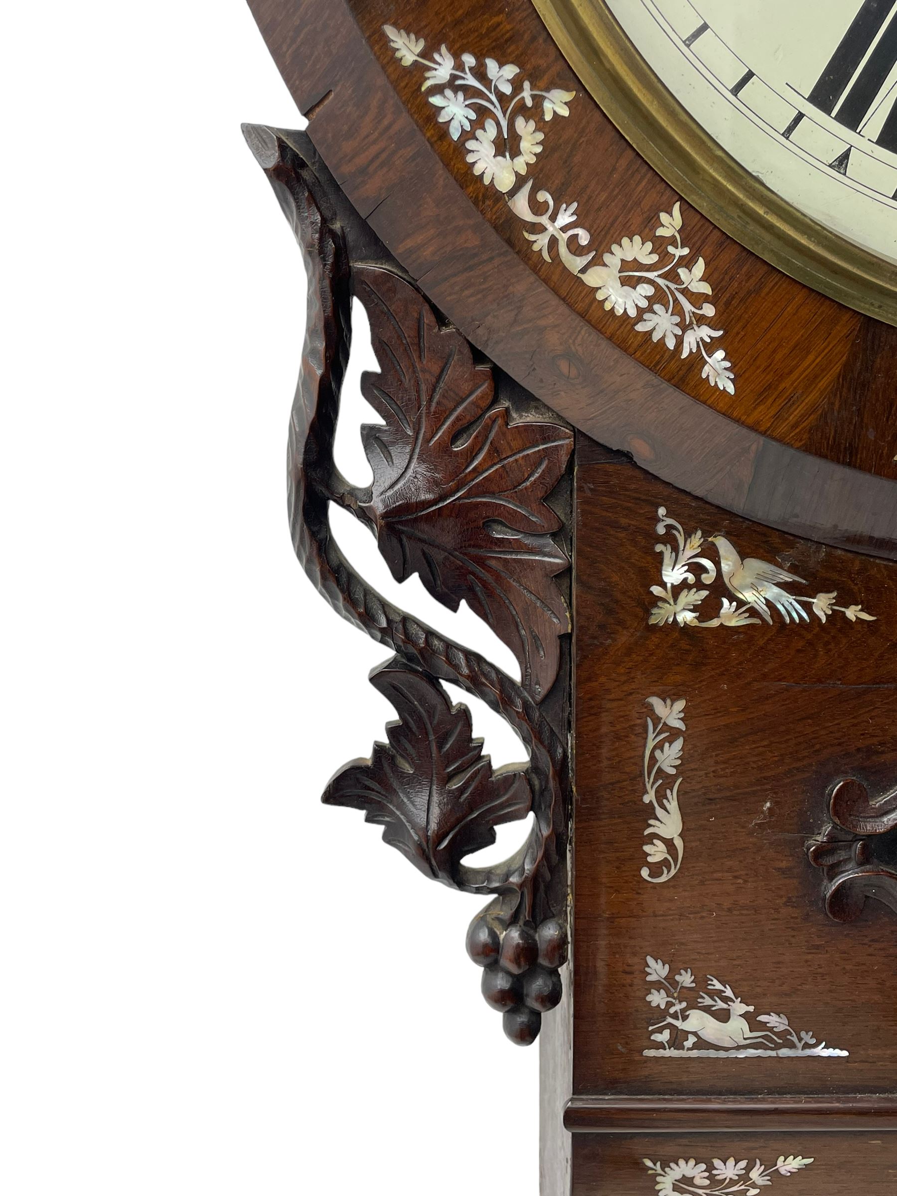 Joseph Critchley of Liverpool - early 19th century twin fusee 8-day rosewood and mother of pearl in - Image 6 of 17