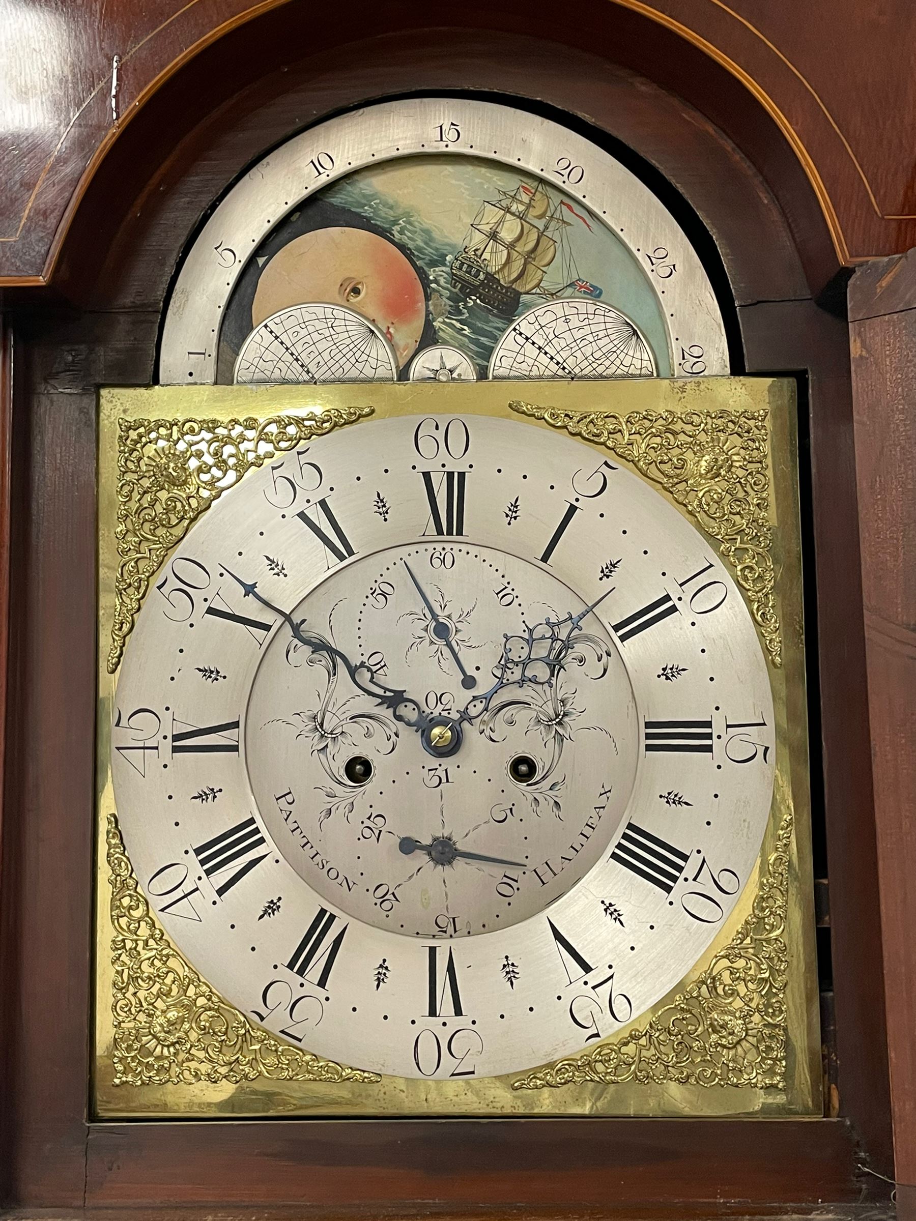 Pattison of Halifax - Late 18th century mahogany 8-day longcase clock - Image 4 of 12