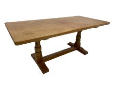 Mouseman - oak 6' refectory dining table