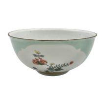 18th century Meissen turquoise ground bowl