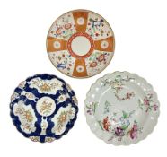 Three 18th century Worcester desert dishes