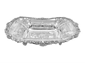 Large Victorian silver dish