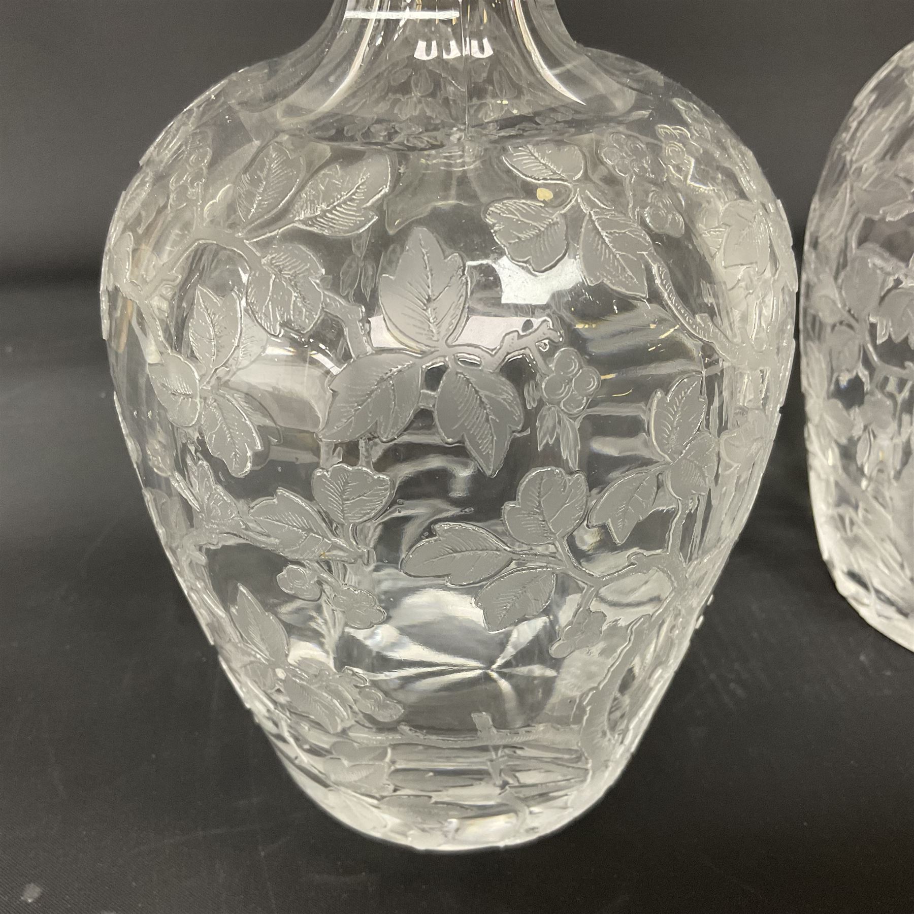 Pair of early 20th century cut glass decanters - Image 9 of 20
