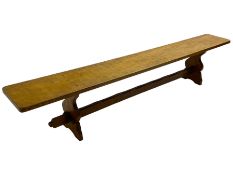 Gnomeman - adzed oak narrow bench