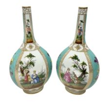 Pair of late 19th century Helena Wolfsohn vases and covers