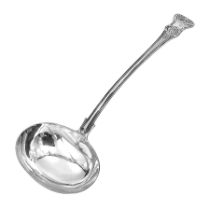 Victorian Newcastle silver Kings pattern soup ladle