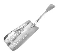 George III silver Fiddle pattern serving slice