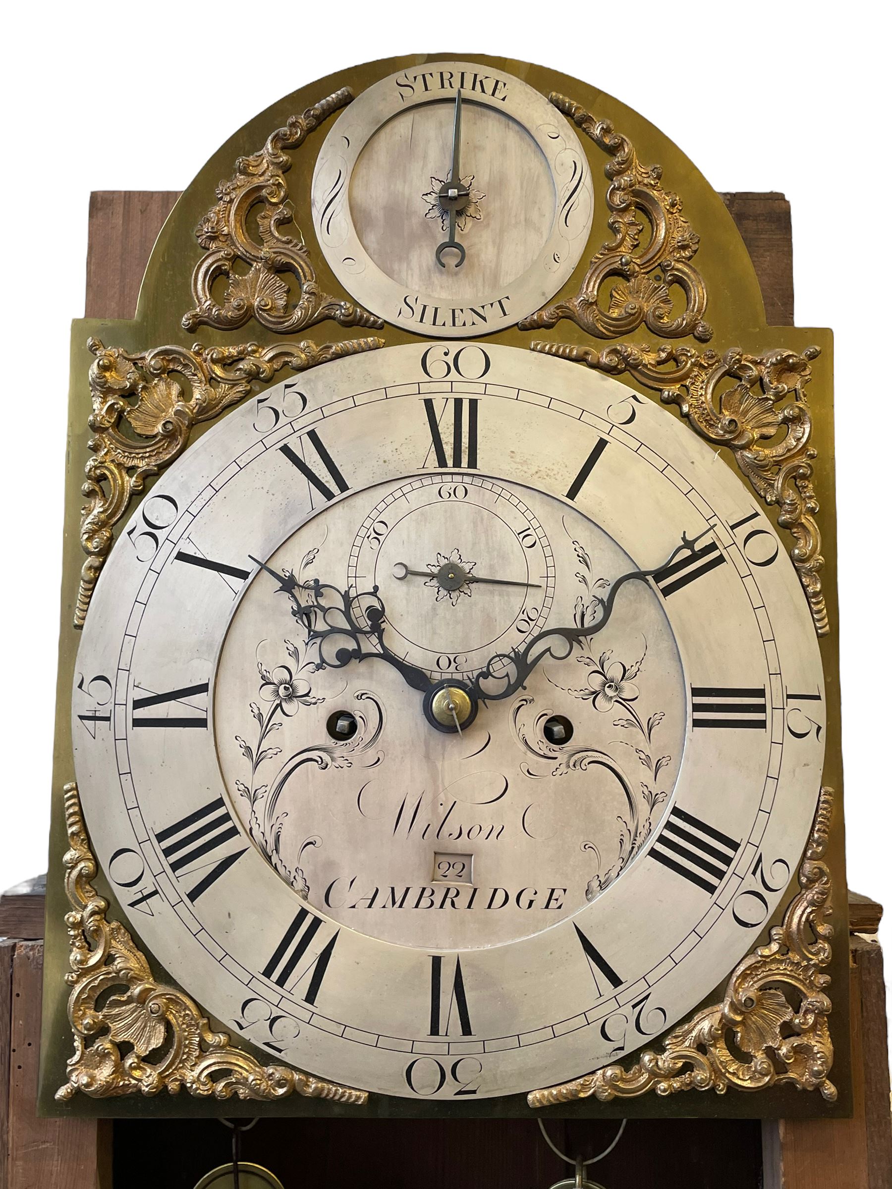 William Wilson of Cambridge - George III oak cased 8-day longcase clock - Image 13 of 15