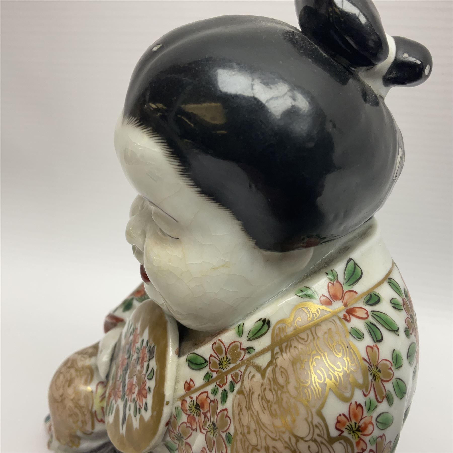 Japanese Fukusuke good fortune figure - Image 11 of 12