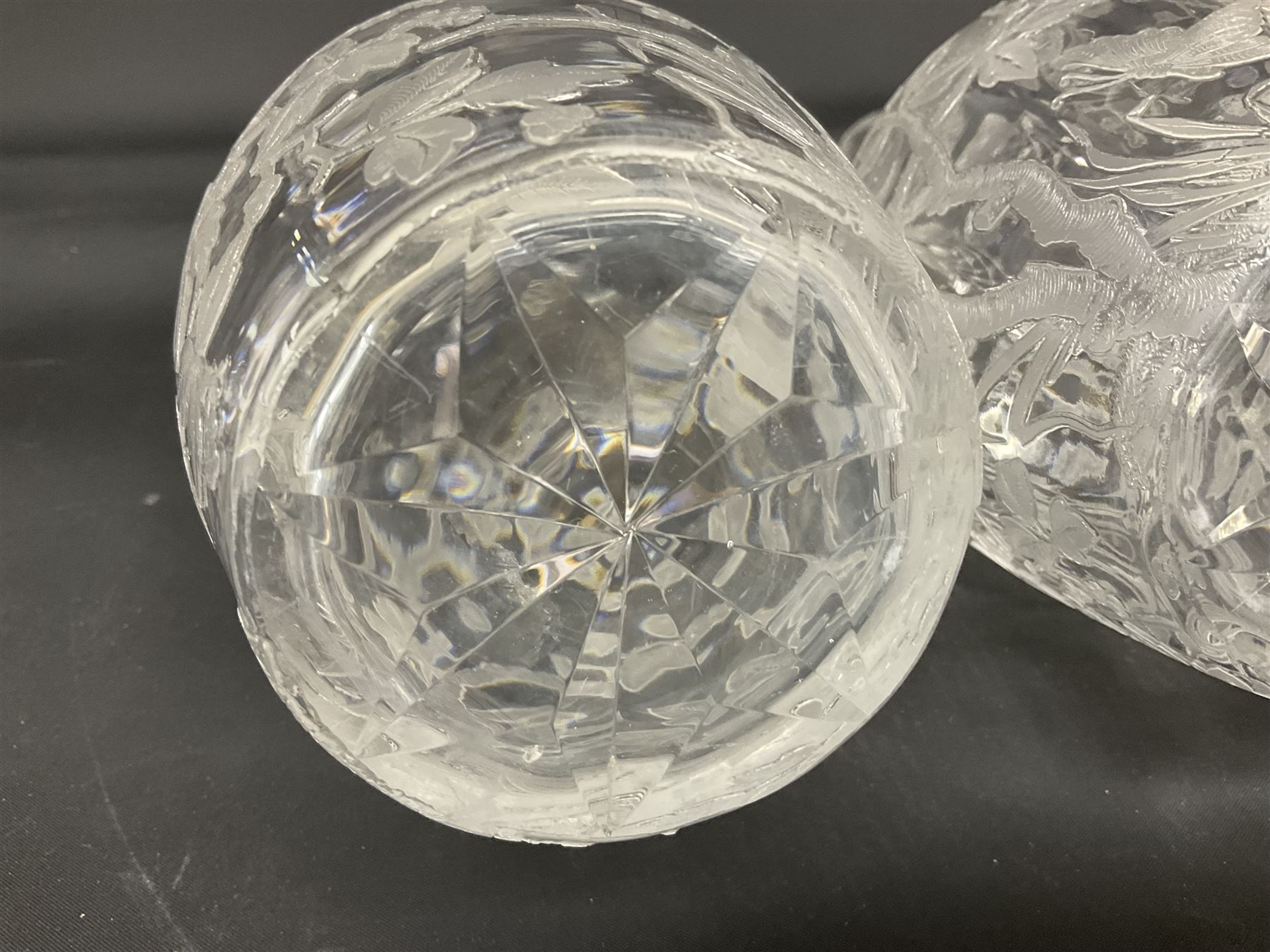 Pair of early 20th century cut glass decanters - Image 19 of 20