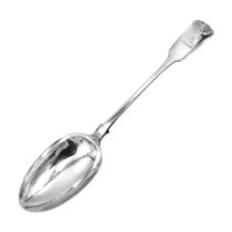 Victorian Newcastle silver Fiddle Shell pattern serving spoon