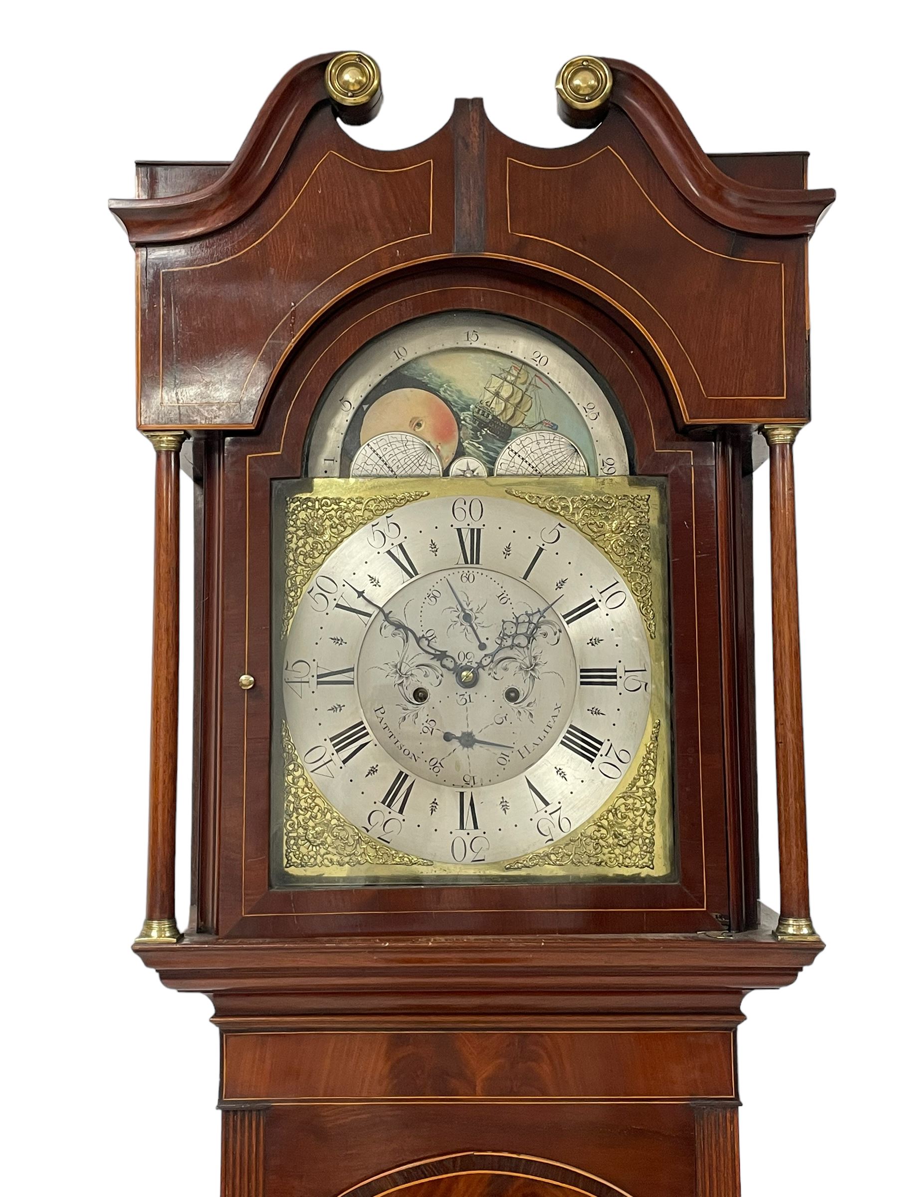 Pattison of Halifax - Late 18th century mahogany 8-day longcase clock - Image 3 of 12