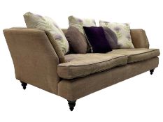 John Sankey - grande two-seat contemporary shape hardwood-framed sofa