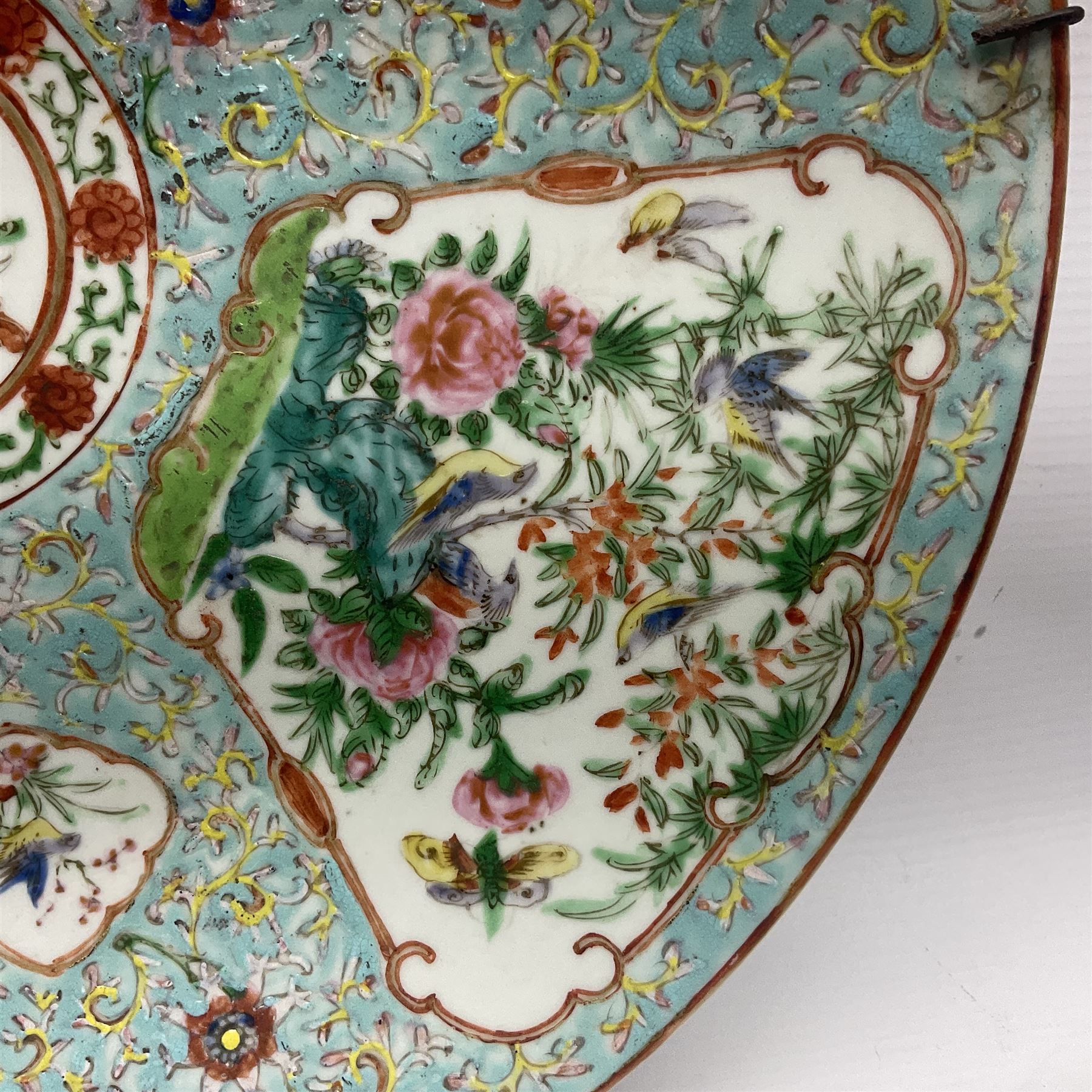 Late 19th/early 20th century Chinese Famille Rose charger - Image 5 of 18