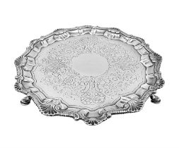 George III silver waiter