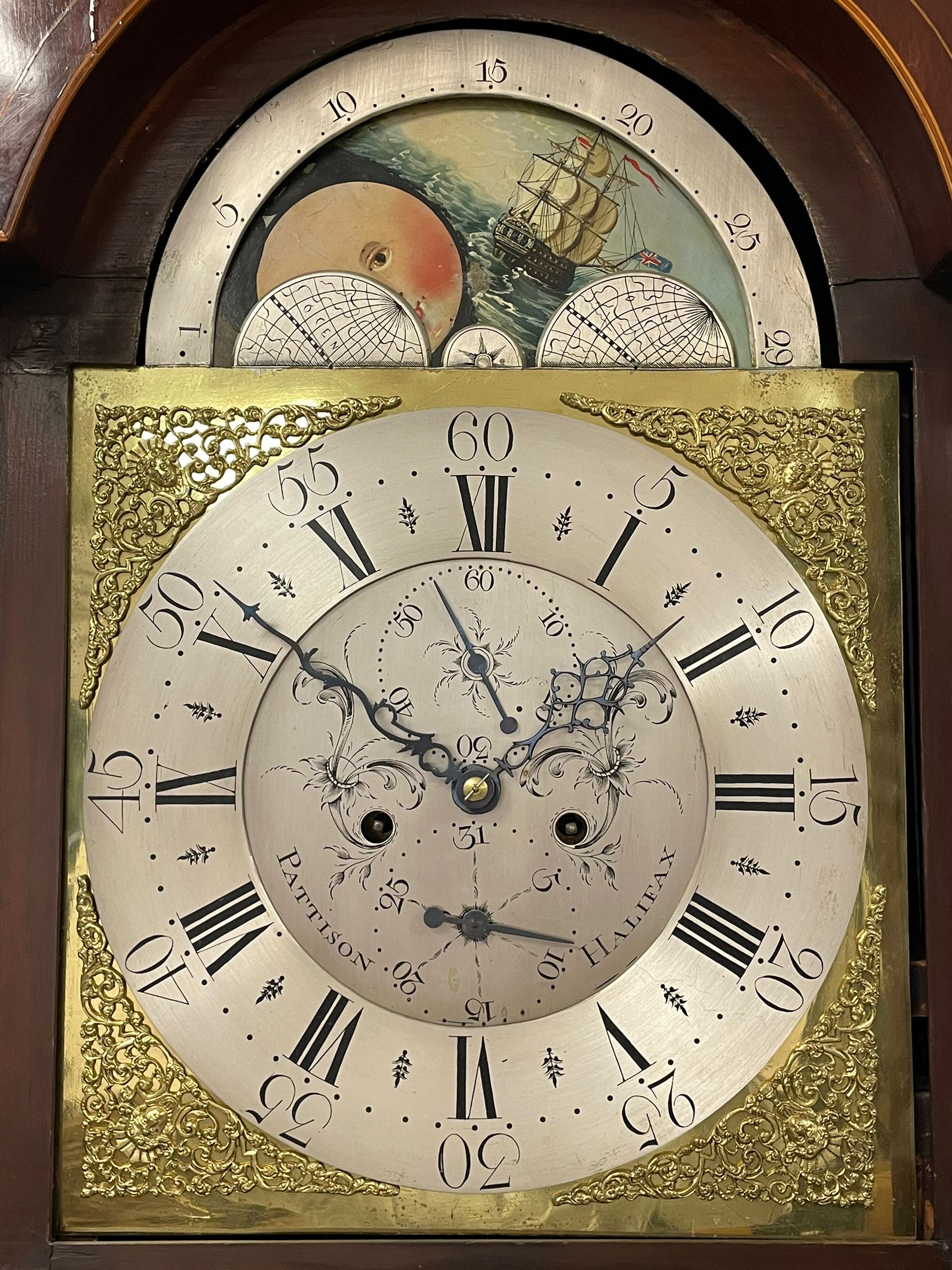 Pattison of Halifax - Late 18th century mahogany 8-day longcase clock - Image 7 of 12
