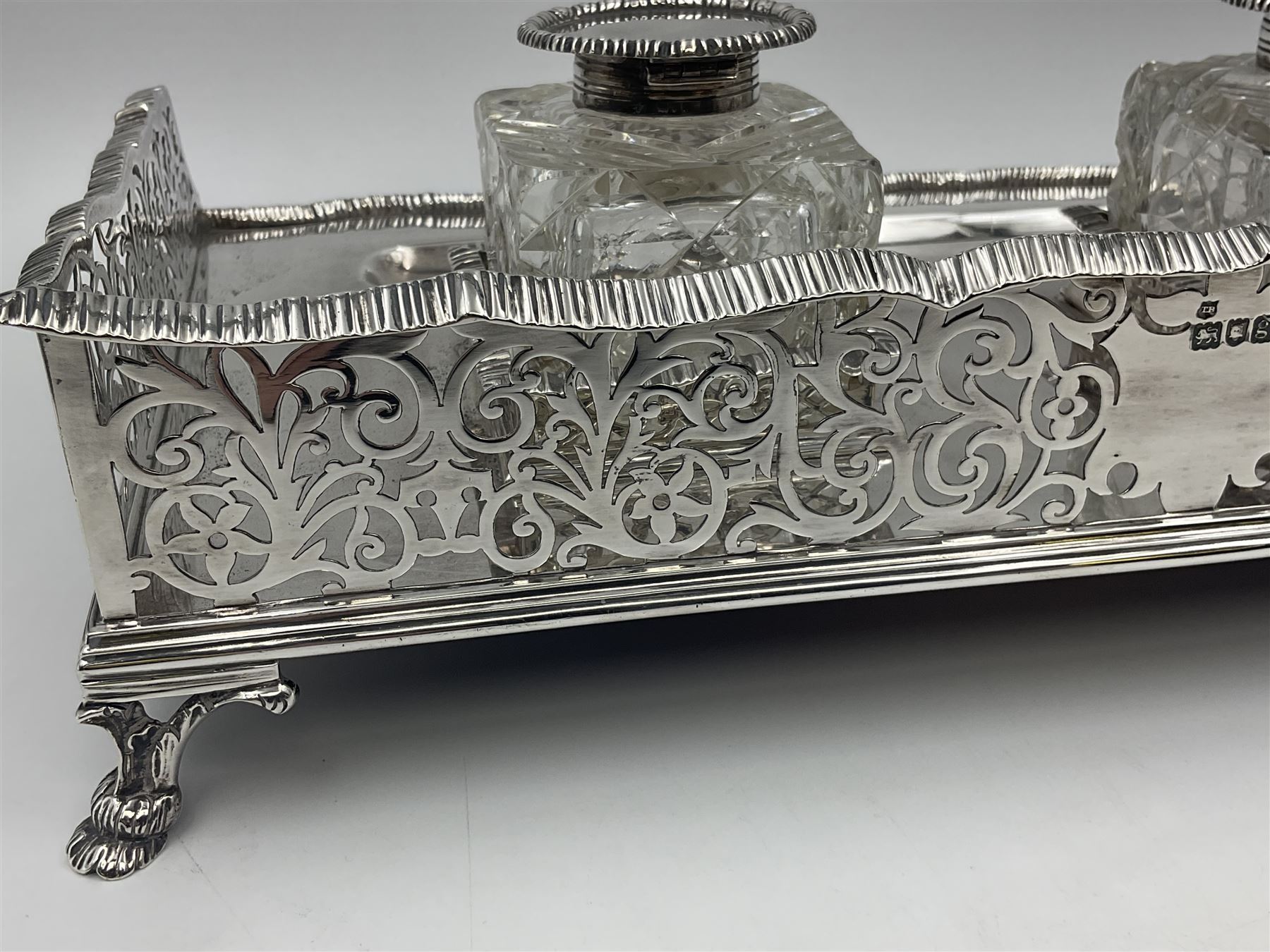 Edwardian silver desk stand - Image 22 of 29