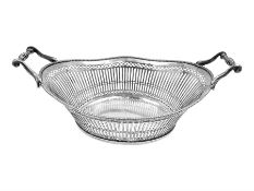 Early 20th century Dutch silver basket