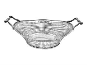 Early 20th century Dutch silver basket