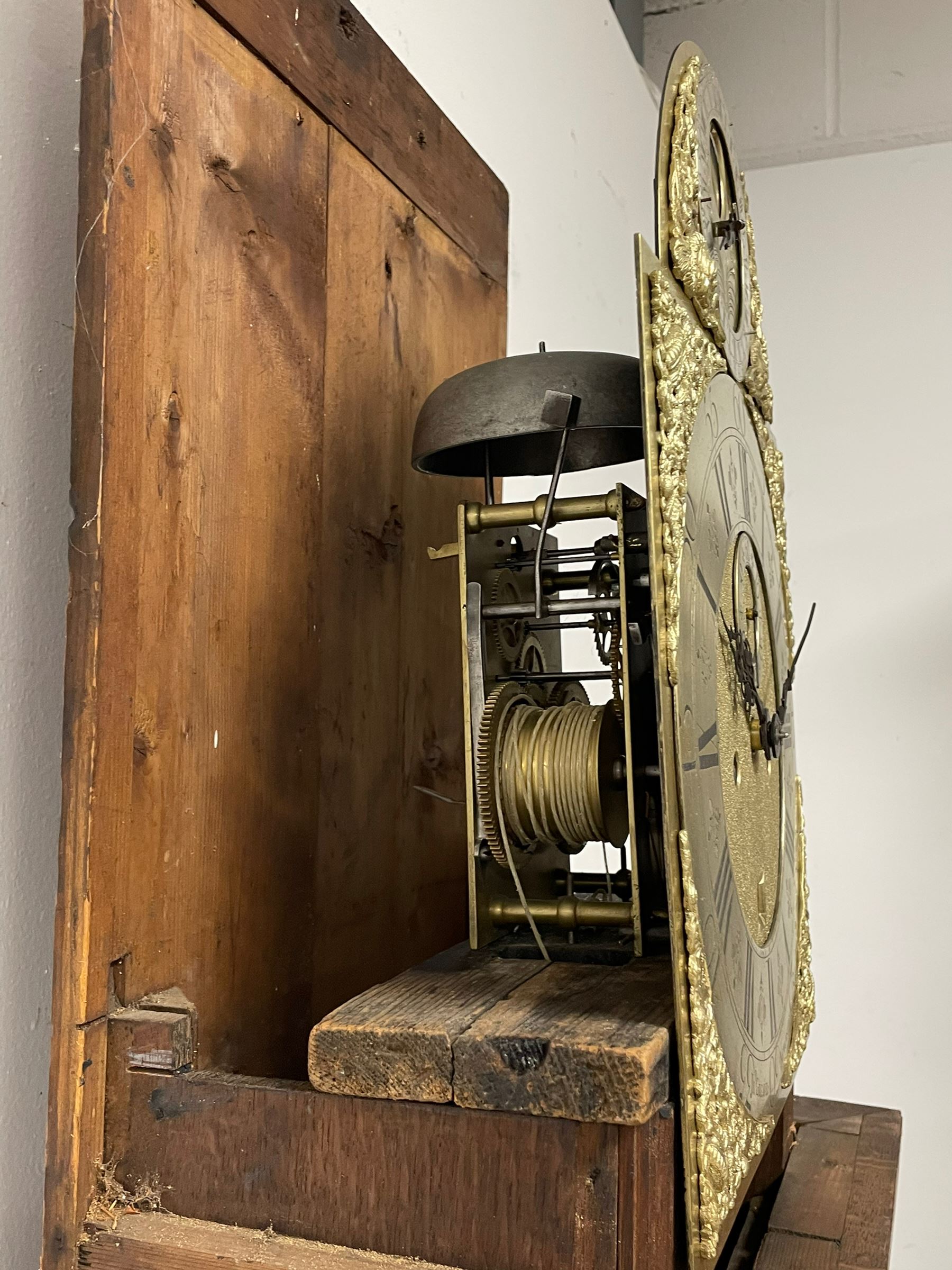 John Greaves of Newcastle - Mid-18th century 8-day oak longcase clock with a flat top - Image 5 of 12