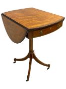 Early 19th century satinwood Pembroke side table