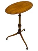 19th century satinwood tripod wine table