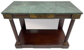 Late 19th century mahogany console or pier table