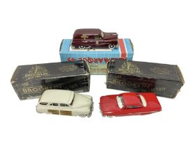 Brooklin Models - three 1:43 scale heavy die-cast model cars comprising BRK31 WMTC 1953 Pontiac Seda