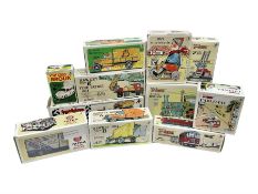 Kovap - eleven tinplate models to include Tractor and Trailer