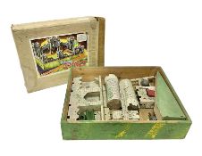 Tri-ang - two wooden forts comprising ‘Y’ Fort by Lines Bros in original box