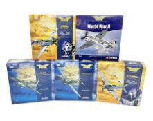 Corgi - five Aviation Archive mostly 1:72 scale models comprising two limited edition models AA32101