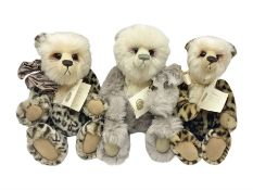 The Cotswold Bear Company - three limited edition teddy bears comprising ‘Lucas’ no. 1/1 H37cm and ‘