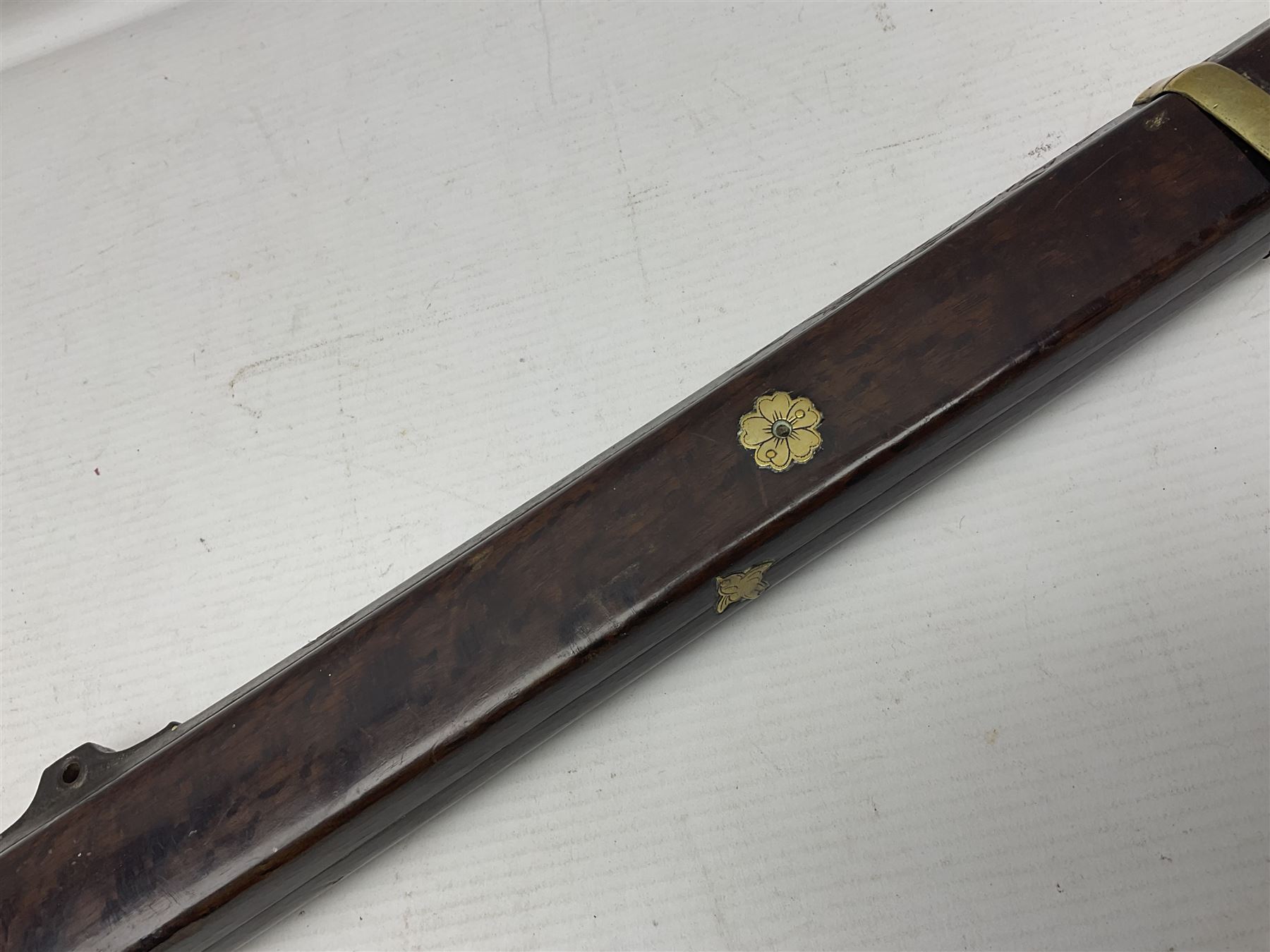 Japanese matchlock musket approximately .45 cal. - Image 12 of 25