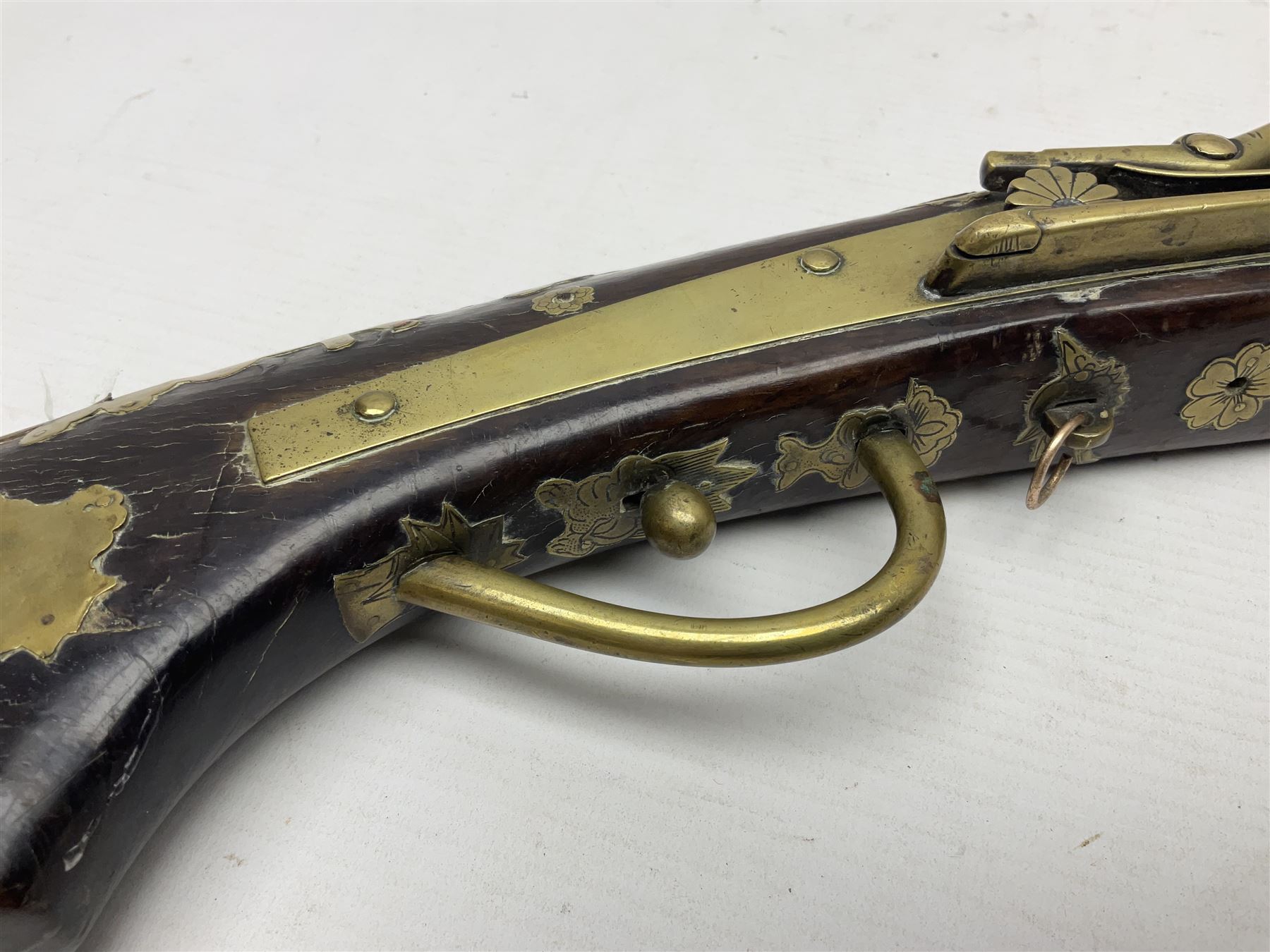 Japanese matchlock musket approximately .45 cal. - Image 4 of 25