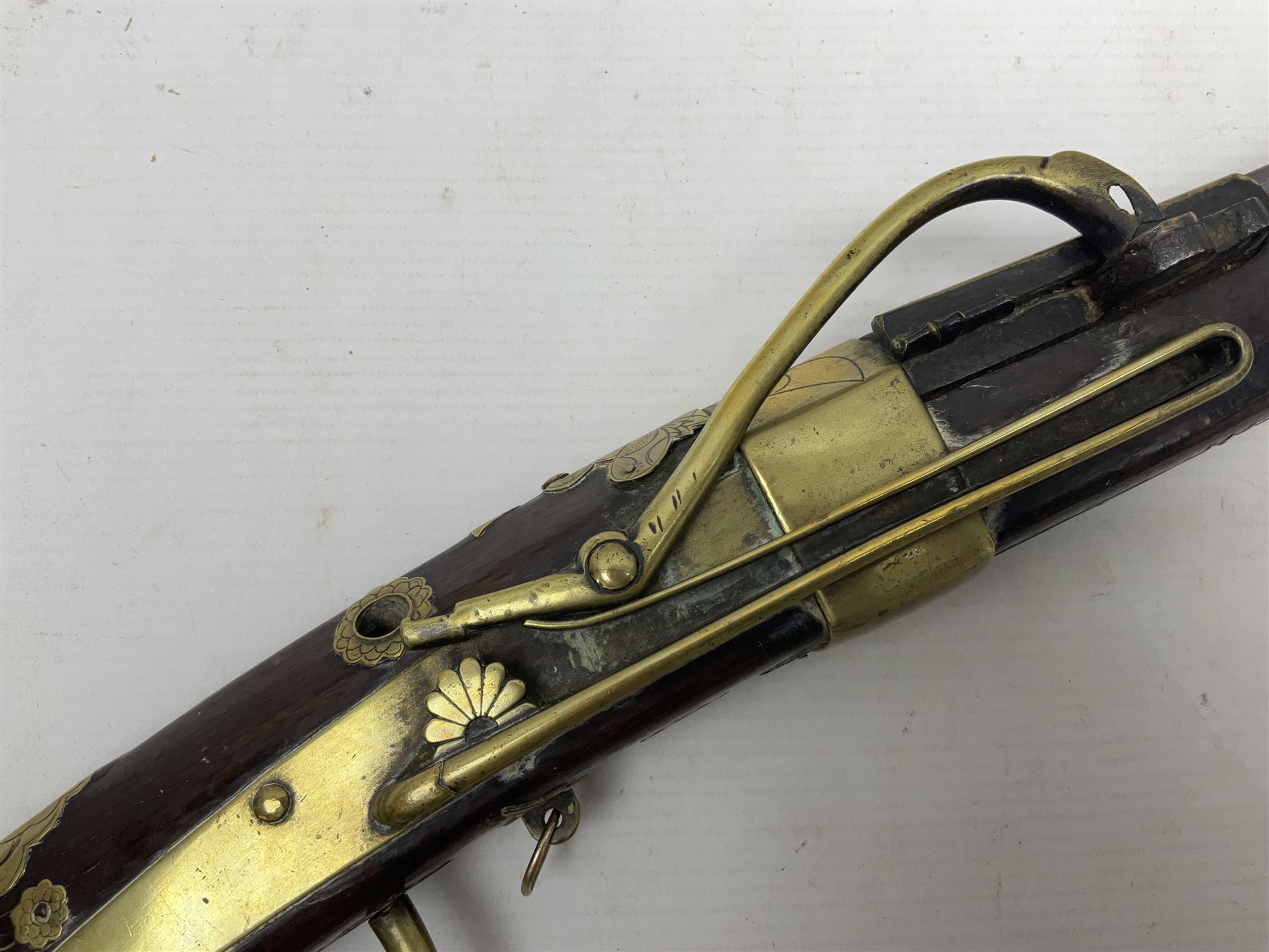 Japanese matchlock musket approximately .45 cal. - Image 5 of 25