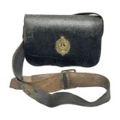 French 2nd Empire Musicians leather pouch and strap