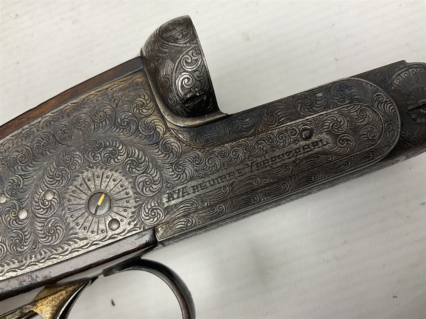 SHOTGUN CERTIFICATE REQUIRED - Spanish AYA 12-bore by 2 3/4" double barrel side-by-side sidelock eje - Image 10 of 35