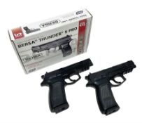 Two Bersa Thunder 9 Pro CO2 BB pistols